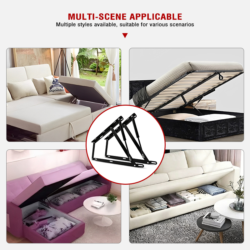 Adjustable Hydraulic and Pneumatic Lifting Mechanism for Bed Frame Gas Strut Bracket for Upward-opening Storage Box