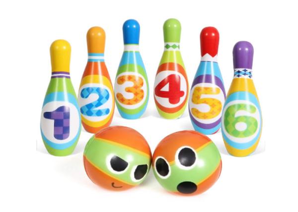 7  Soft Foam Bowling Play Set For Kids Age 2  W / 10 Pins 2 Balls Multi Color