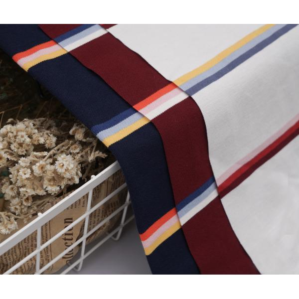 Comfortable And Natural Skin-Friendly Healthy Striped Knit Fabric For T-Shirt