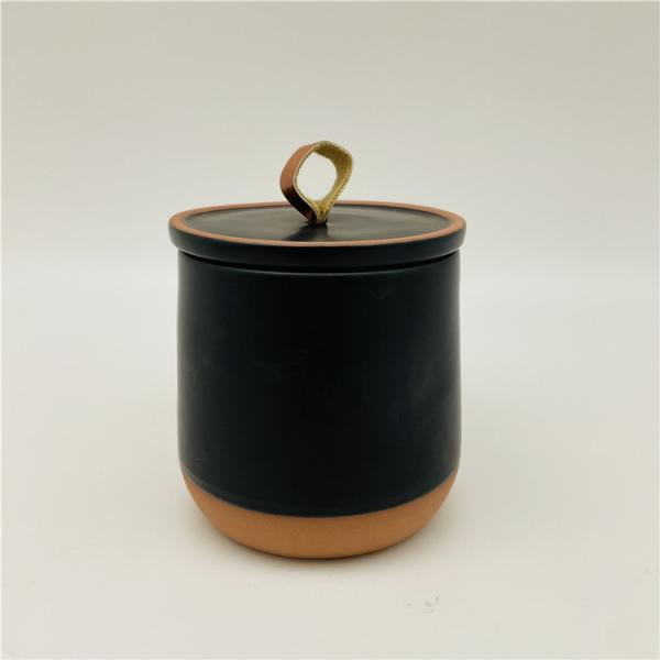 Water Drop Ceramic Bathroom Accessories Black Hand Soap Dispenser With Beige Base