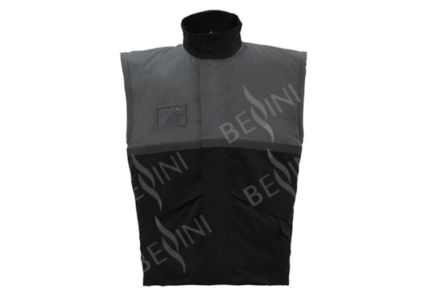 Dark Gray Industrial Work Clothes , Mens Waterproof Work Jacket Anti Shrink