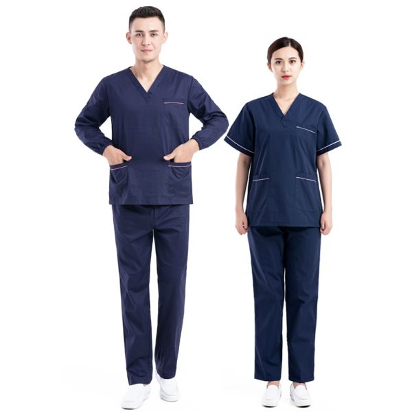 Anti-Wrinkle Breathable Hospital Uniform Soft Modern Style Custom Logo for