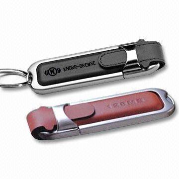 Memoria USB de cuero más caliente AT-030B