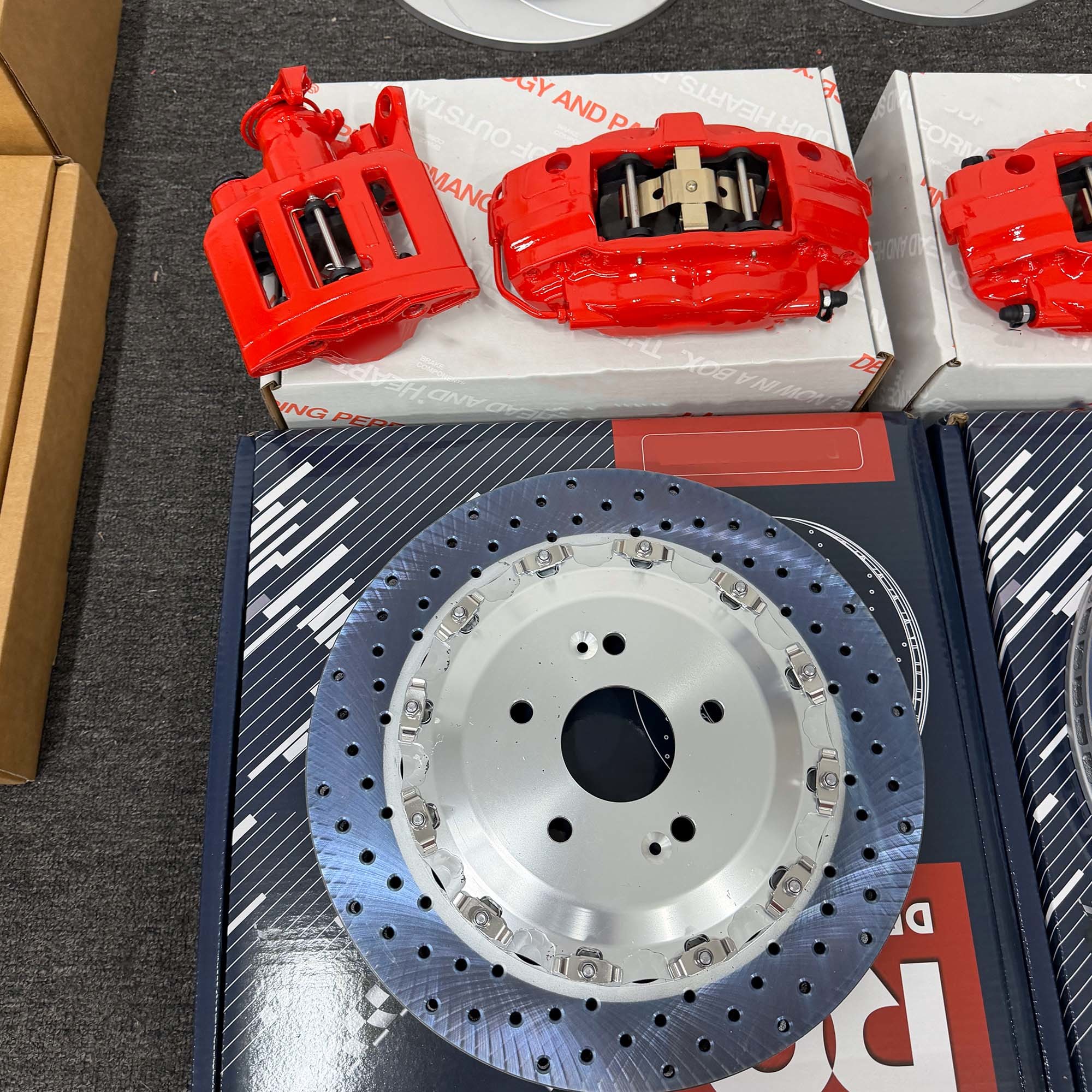 For Brembo Caliper V6 F40 Mechanical Calipers OEM B4Y03398ZC Big Brake Kit For Mazda 3 Axela