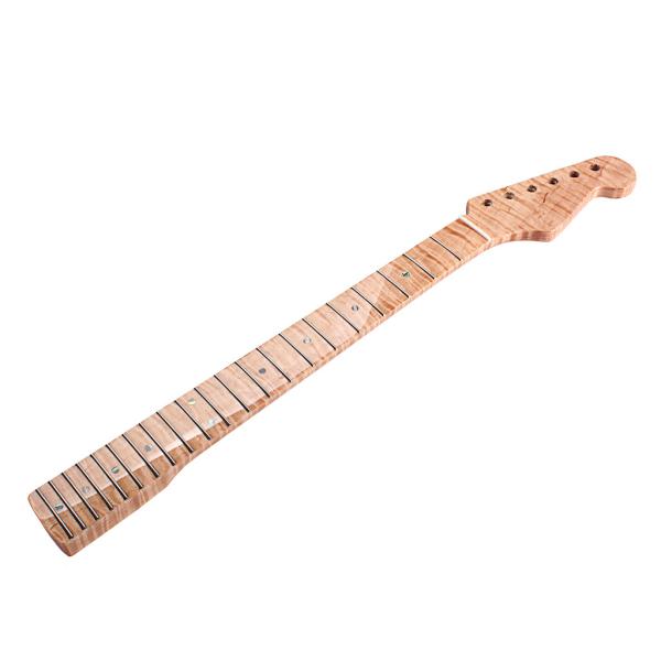 Замена шеи Fender Stratocaster 21 Frets Кленовый для электрической гитары ST Abalone Dots Tiger Flame