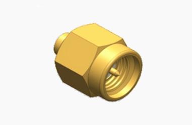 Conector SMA RF de conector masculino dourado durável para cabo de microondas RG405 de antena
