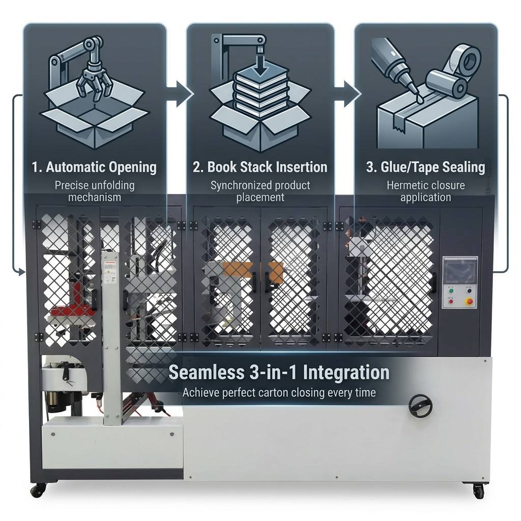 Automated Carton Processing Equipment Running 8 To 10 Boxes Per Minute Single