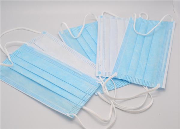 Fluid Resistant 3 Ply Face Mask Nonwoven Multi - Layer Spunbond Meltblown