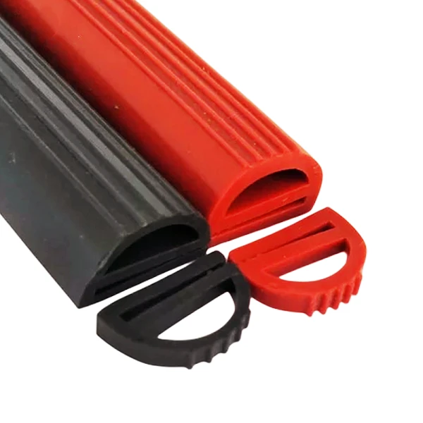 E-Shape Silicone Rubber Sealing Strip E-Type Heat Resistant Oven Door Seal Strip for Freezer & Steaming Machine