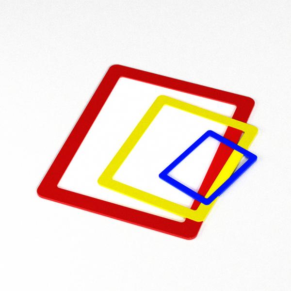 No Magnet Needed Repositionable Self Adhesive Plastic Sign Holder Wall Mounted