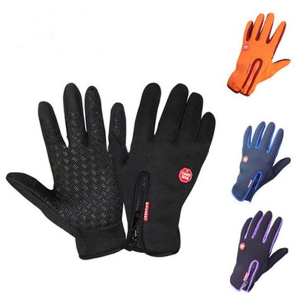 Waterproof Warm Full Finger Touch Screen Motorcycle Cycling Gloves for Winter Riding