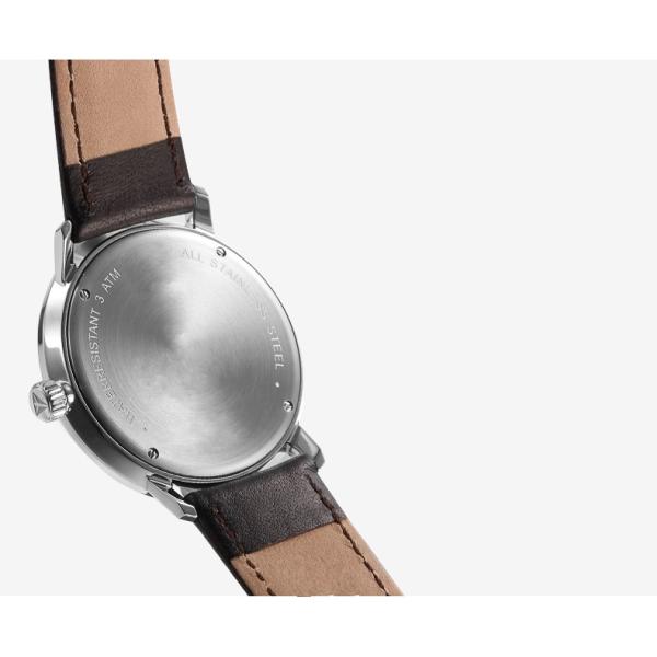 Stainless Steel Mineral Crystal Watch Mesh Band 3 Atm Water Resistant