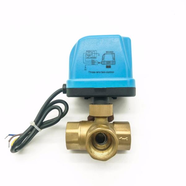 Small Turn On / off Control Brass Water Valve , 3/4