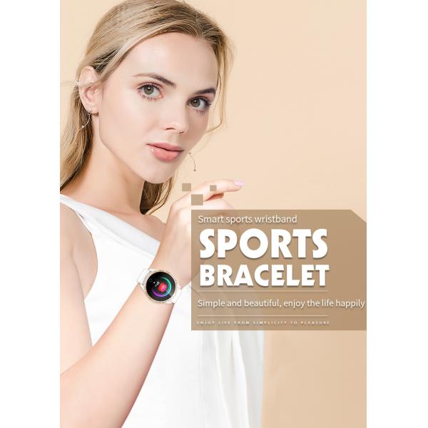 Blood Pressure Monitoring Sport Wristband 180mah Led Smartwatch