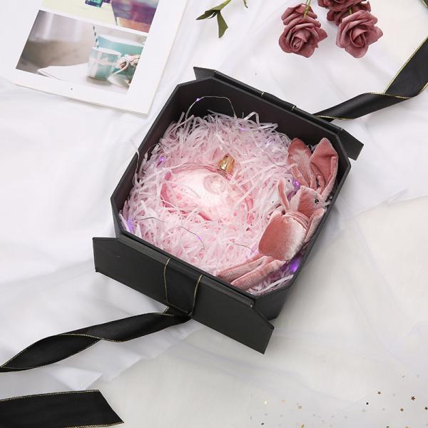 Octagonal Valentine'S Day Packaging Boxes , Ultraportable Fancy Paper Gift Box