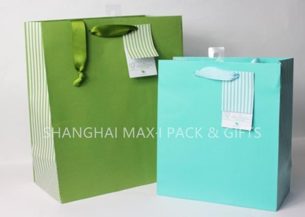 Colored Goodie Branded Paper Bags Business Mini Medium Large Elegant FSC Certificated