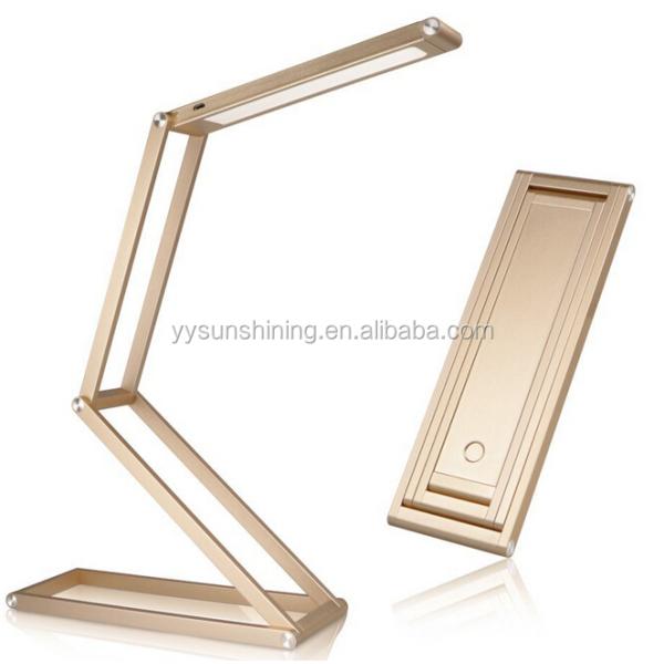 Reading Room Folding LED Sensor Desk Lamp with Rechargeable Battery and Foldable Design