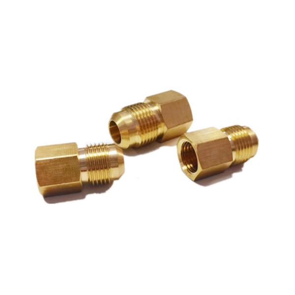 3/8 Fllare * 1/2 NPT Male Thread Brass Tube Fitting Brass Reducing Nipple