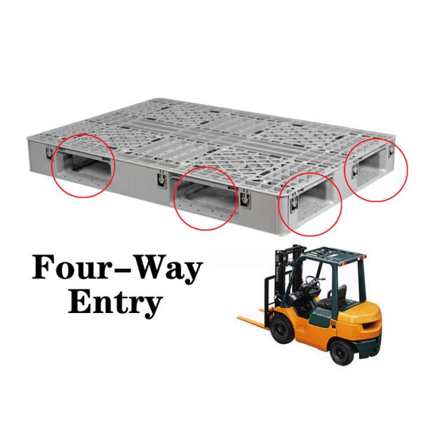 Запрос на 1200*800*135мм пластиковые поддоны от индивидуального цвета статической нагрузки 4 тонны