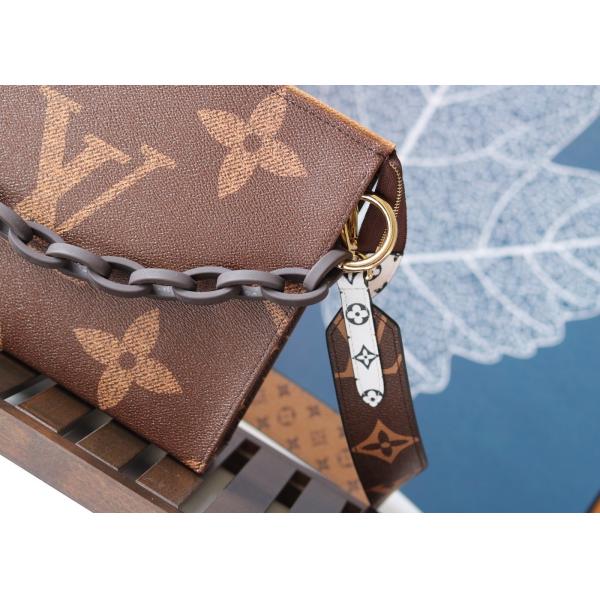 M47547 Wash Bag Monogram Carvas And Genunie Leather Luxury Chain Bag Make Up Cross-Body Bag