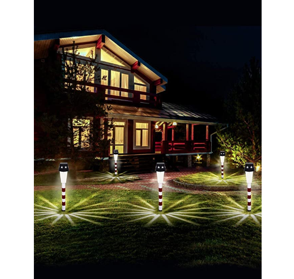 Warm White 1.2volts 12.87'' Waterproof LED Solar Garden Lights