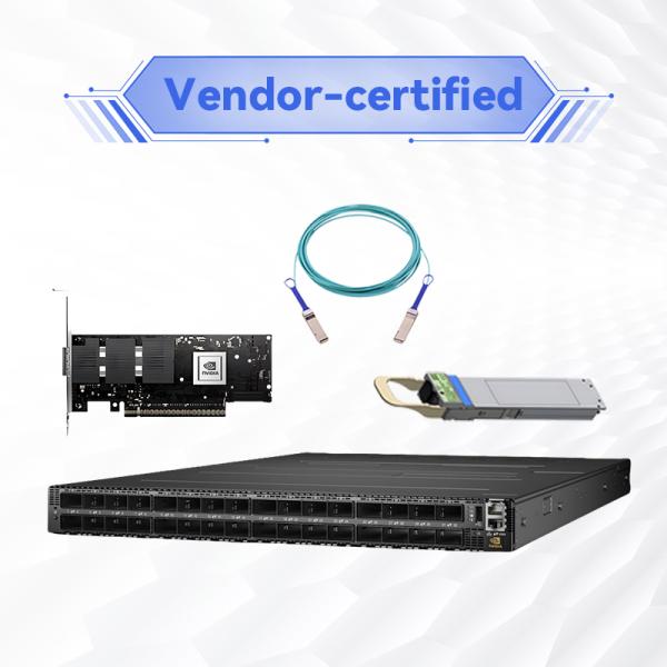 MQM9790-NS2F Commutateur réseau Mellanox P2C Airflow 64 Port NDR 32 Port OSFP non géré