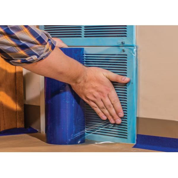 Polietileno azul claro del rasguño de la ventana de la película auta-adhesivo anti de la protección