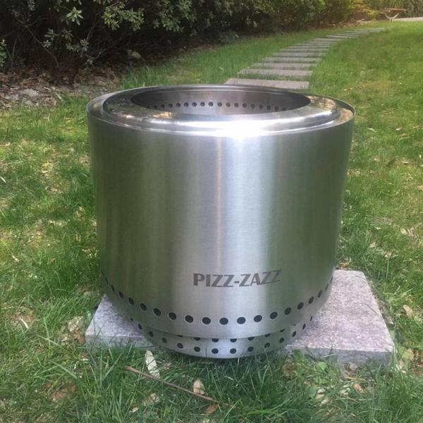 Portable Smokeless Fire Stove Stainless Steel Outdoor Fire Pit 19.5 Inch