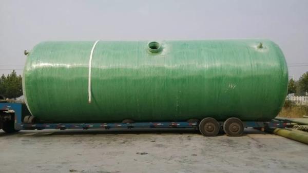 Horizontal Frp Acid Storage Tank In Chemical Production Line 1000mm*1820mm