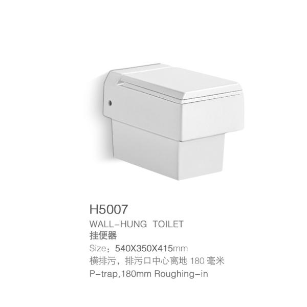 Белой one piece шара туалета ловушки p Rimless повешенное стеной с биде