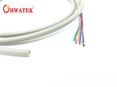 Flexible PVC Sheath Multicore Screened Cable 40AWG UL2586 600V VW-1 Heat Resistant