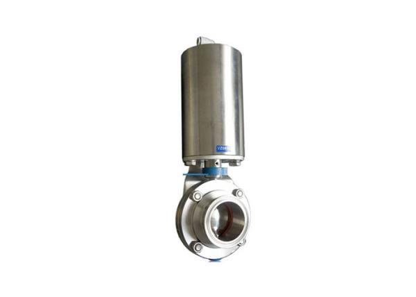 Electric Actuated Sanitary Pipe Fittings And Valves , 2 Inch Forged Tri Clamp Butterfly Valve