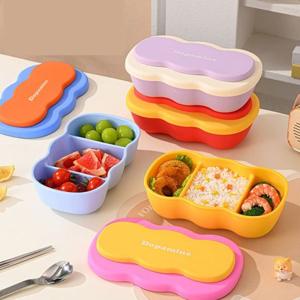 Premium Stainless Steel & Silicone Lunch Set For Kids And Families – 4-in-1