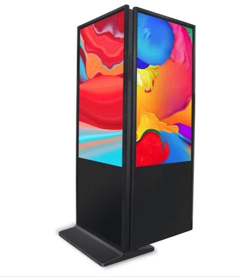 Full Color Digital Signage Floor Stand , 55 Ultra Slim Floor Standing Kiosk