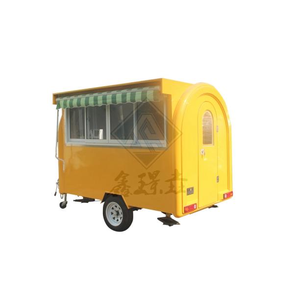 280H Mobile Round Model Electric Food Truck with Canopy in Beverage Manufacturing