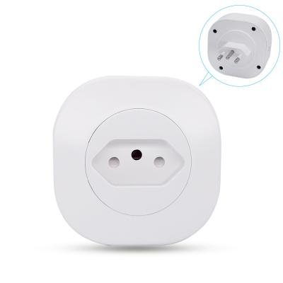 Tuya WIFI Smart Socket Power Outlet Brazil Standard Smart Floor Socket 16A 220V 127V 50Hz