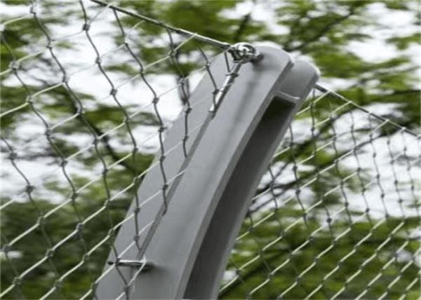 1.2mm Stainless Steel Cable Balustrade Mesh Infill Ferruled For Zoo Aviary Fence