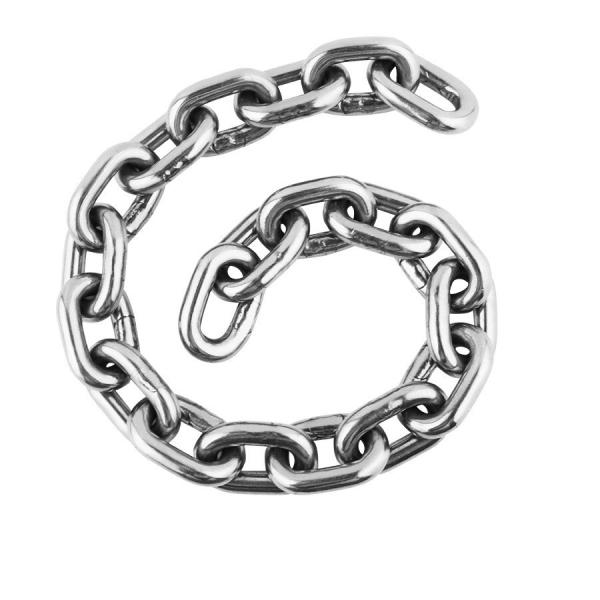 Polishing Marine Hardware 316 304 Stainless Steel DIN766 Anchor Link Chains for Boat