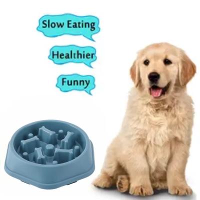 Anti Slip Slow Feeder Pet Bowls Round Anti Choke Feeding Bowl Eco Friendly