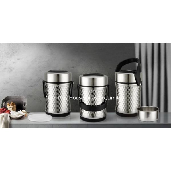 Factory selling vacuum thermos jar for school hot food flask food jar with spoon 2L vacuum tumbler lunch box with lid