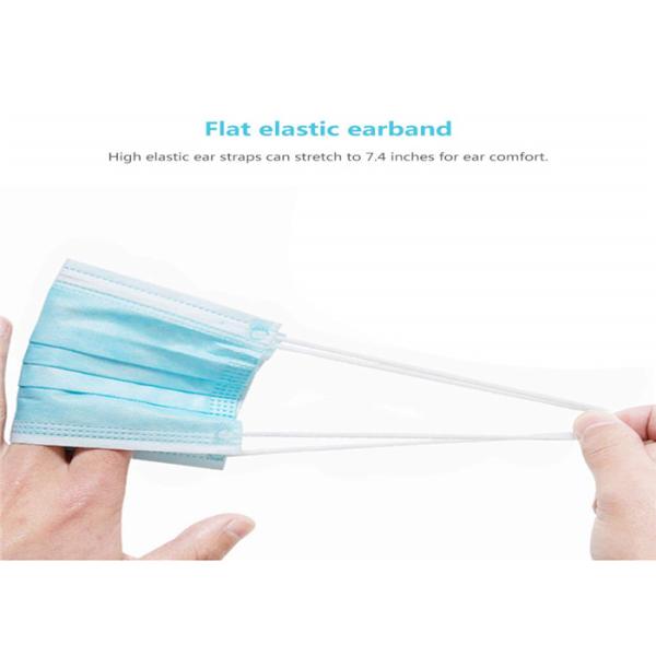 Light Weight Disposable Mouth Mask , Surgical Face Mask Low Breathing Resistance