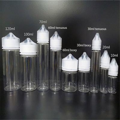 Conteneurs cosmétiques 50ml 60ml de plastique de compte-gouttes d'huile de cigarette