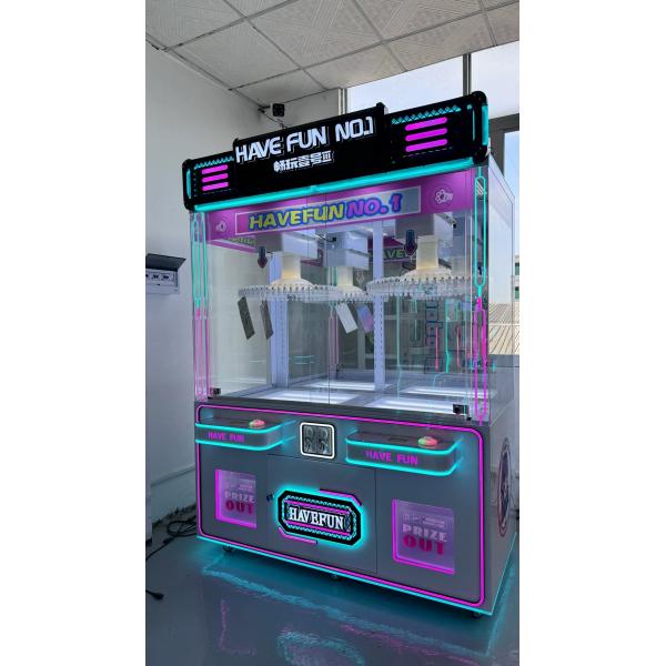 2 Players Arcade Claw Crane Machine Doll Catcher Machine 200W For Shopping Malls