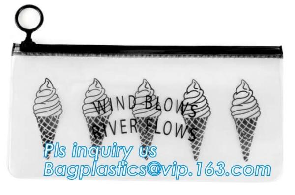 zip lock bags square bottom zipper type plastic bag, k slider plastic toothbrush toothpaste bag with ring hook, zi