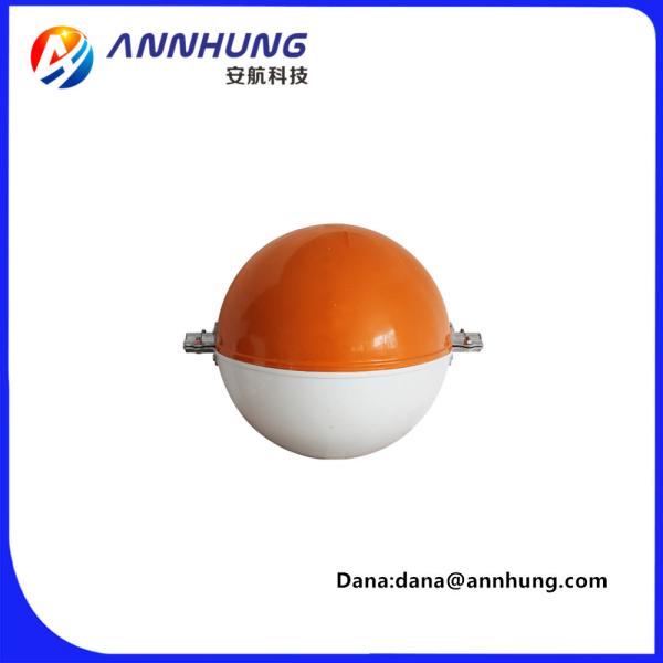 AH-LS-C Aircraft Warning Sphere , Aluminum Aviation Cable Safety Warning Ball