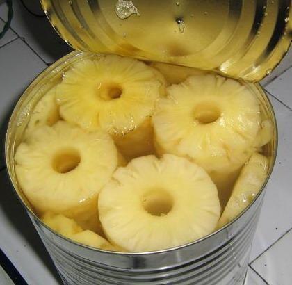 HACCP Home Canned Fruit Food Fresh Pineapple In Syrup