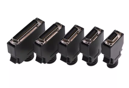 Latch-Type Servo Motor Connector Moog ITT SCSI MDR for Industrial Automation