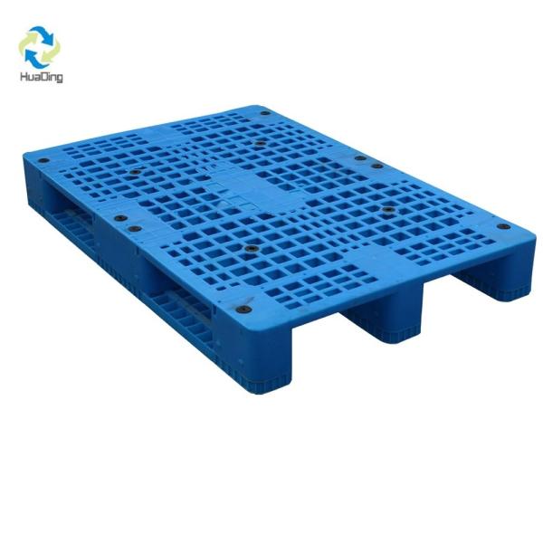 Single Faced HUADING 1200*800*150mm Heavy Duty Grid Surface Plastic Pallet Reinforced
