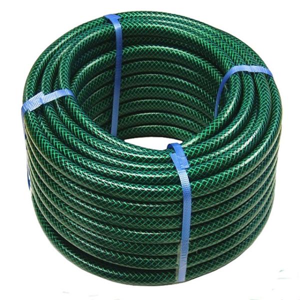 12mm X 20Meter PVC Fiber Braided Reinforced 3 Layer Garden Hose with Fittings