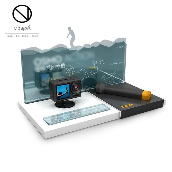 Custom Logo Cell Phone Accessories Case Display Rack for Mobile Shop and Retail Shops